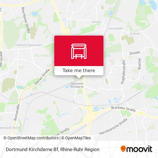 Dortmund Kirchderne Bf map