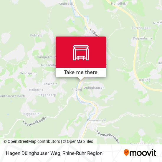 Hagen Düinghauser Weg map