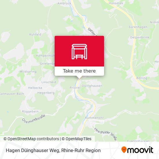 Hagen Düinghauser Weg map