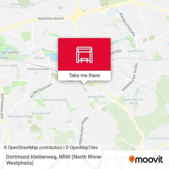 Dortmund Kleiberweg map