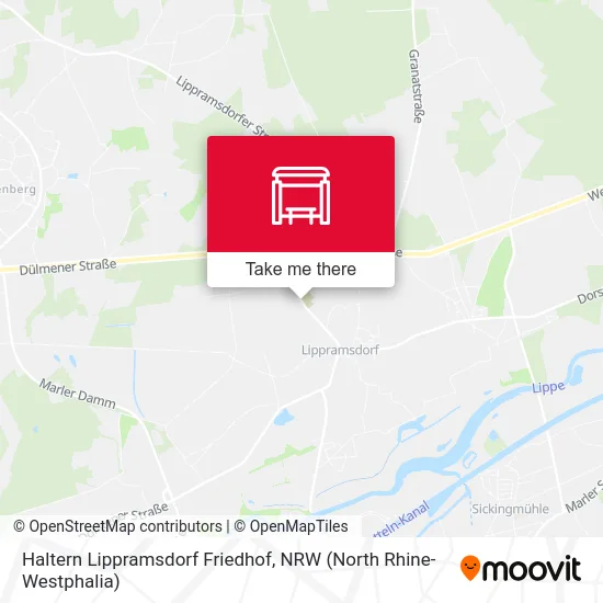 Haltern Lippramsdorf Friedhof map