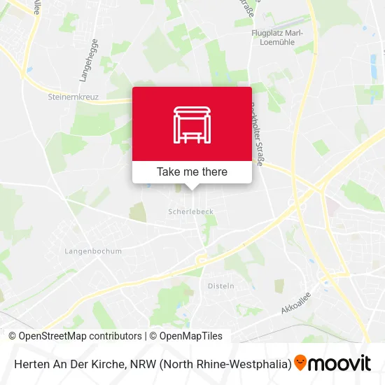 Карта Herten An Der Kirche