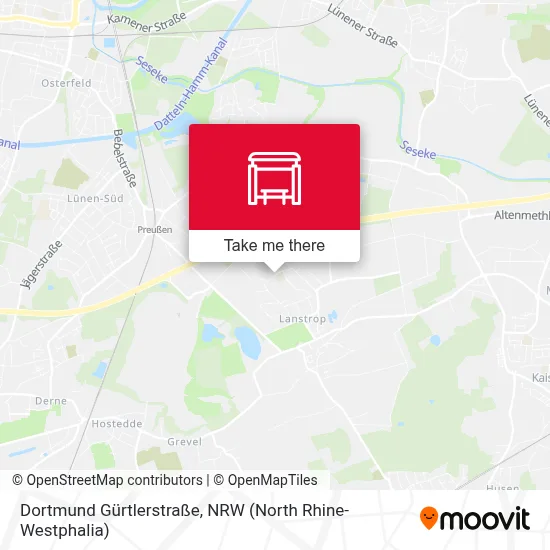 Dortmund Gürtlerstraße map