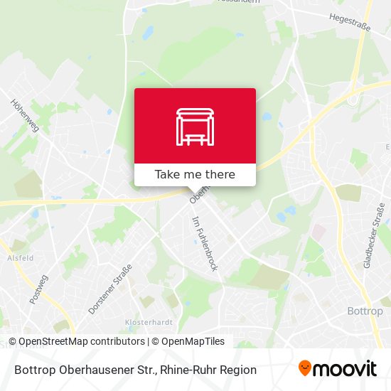 Bottrop Oberhausener Str. map