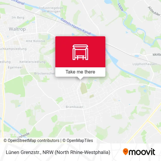 Lünen Grenzstr. map