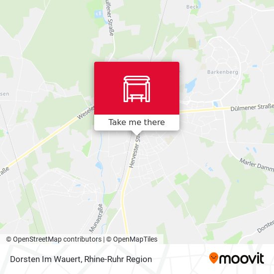 Dorsten Im Wauert map