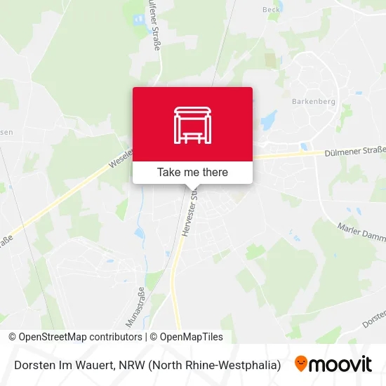 Карта Dorsten Im Wauert