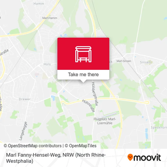 Карта Marl Fanny-Hensel-Weg