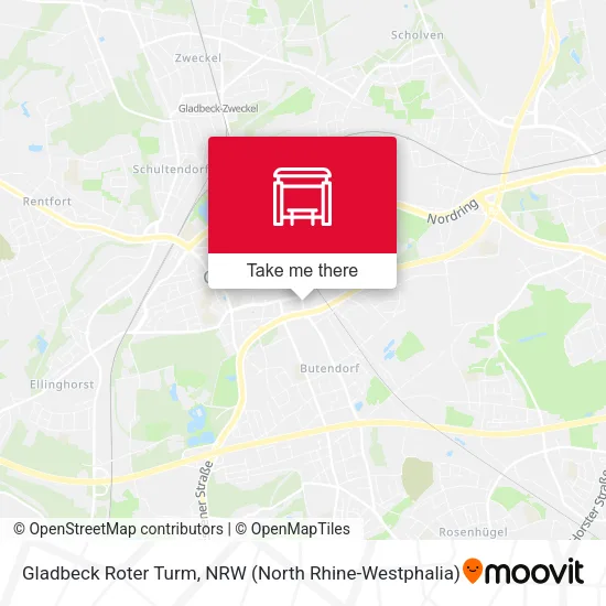 Карта Gladbeck Roter Turm