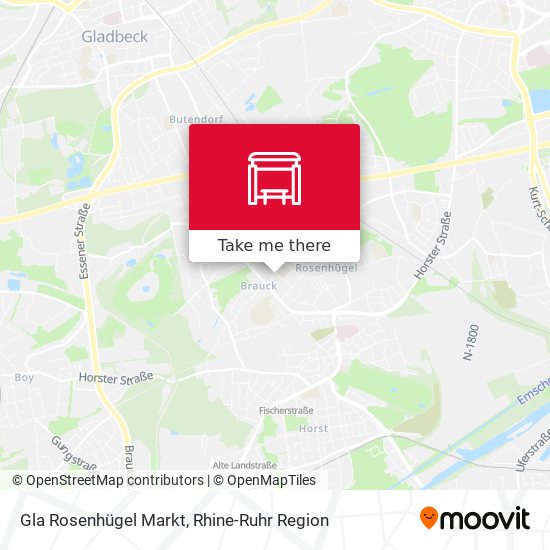 Gla Rosenhügel Markt map