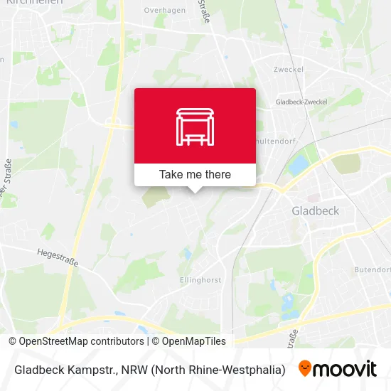 Карта Gladbeck Kampstr.