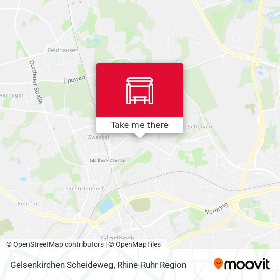 Gelsenkirchen Scheideweg map