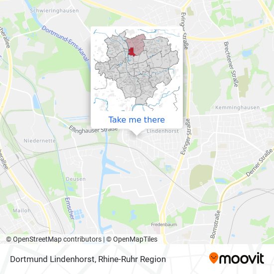 Dortmund Lindenhorst map
