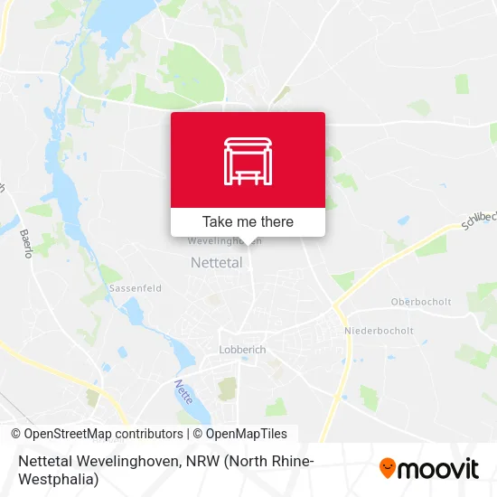 Карта Nettetal Wevelinghoven