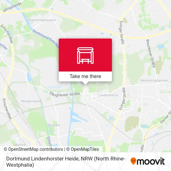 Карта Dortmund Lindenhorster Heide