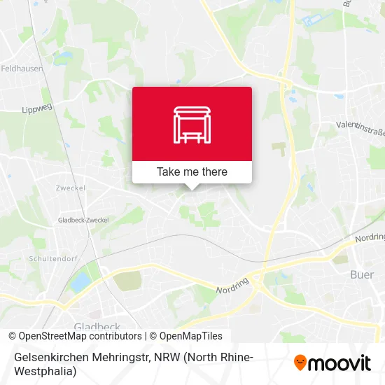 Карта Gelsenkirchen Mehringstr