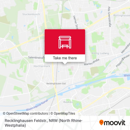 Recklinghausen Feldstr. map