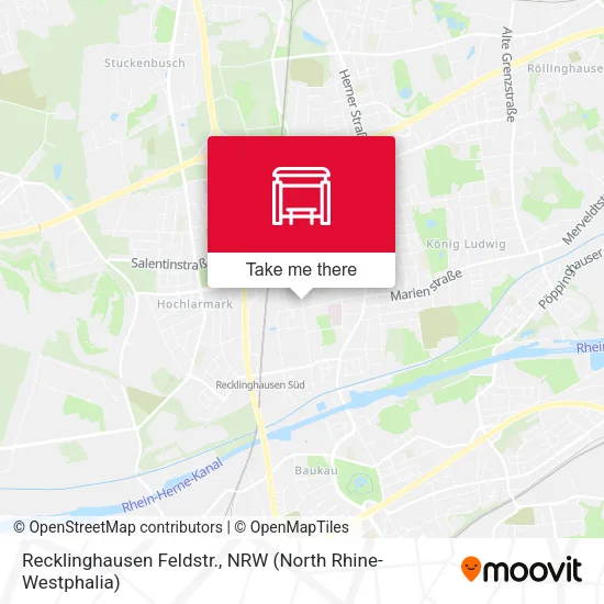 Карта Recklinghausen Feldstr.