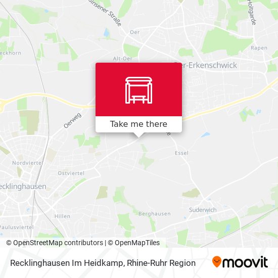 Recklinghausen Im Heidkamp map