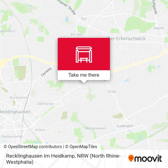 Карта Recklinghausen Im Heidkamp