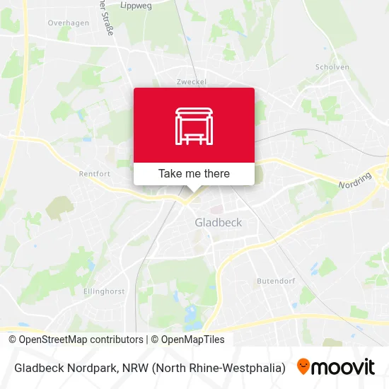 Gladbeck Nordpark map