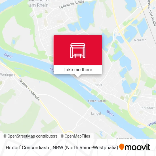 Карта Hitdorf Concordiastr.