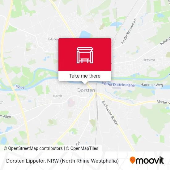 Dorsten Lippetor map