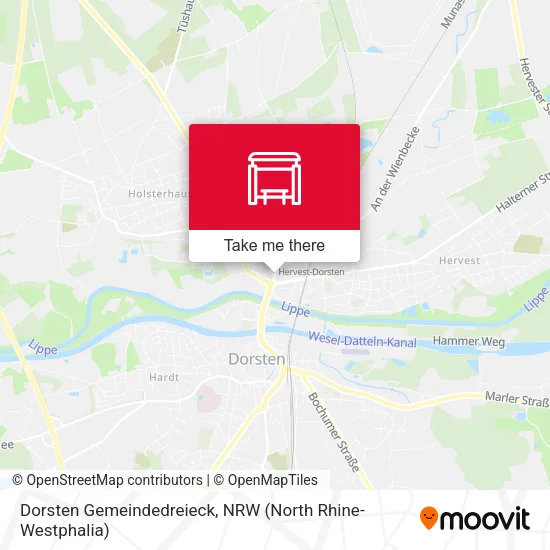 Карта Dorsten Gemeindedreieck