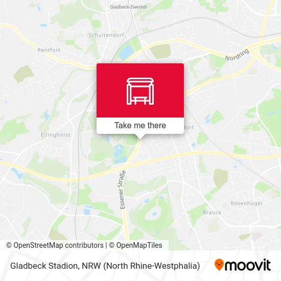 Gladbeck Stadion map