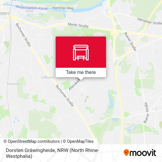 Карта Dorsten Gräwingheide