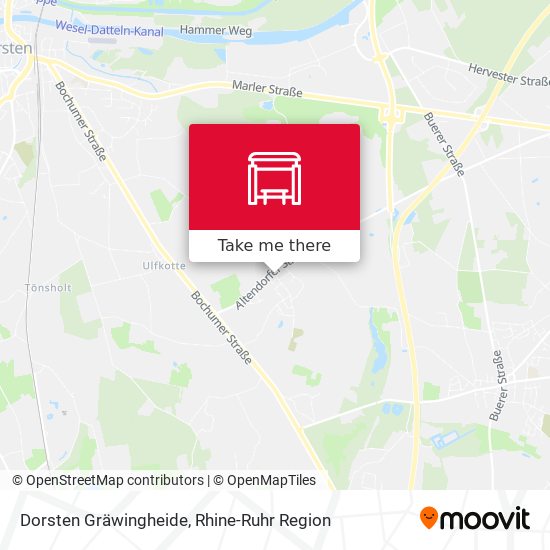 Dorsten Gräwingheide map