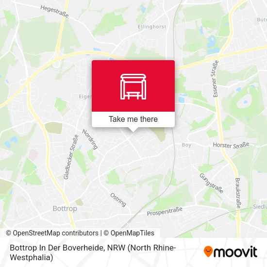Карта Bottrop In Der Boverheide