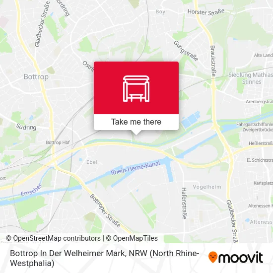Карта Bottrop In Der Welheimer Mark