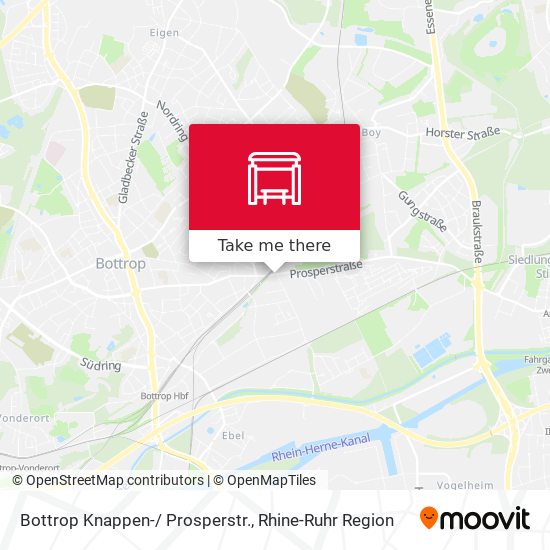 Bottrop Knappen-/ Prosperstr. map