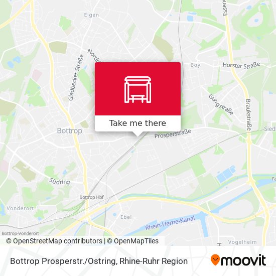Bottrop Prosperstr./Ostring map