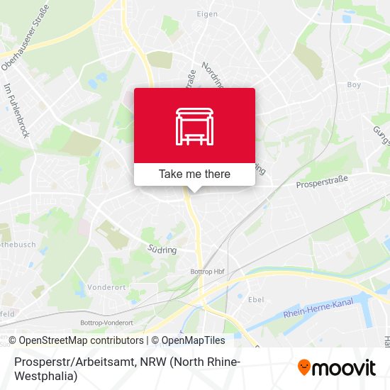 Prosperstr/Arbeitsamt map
