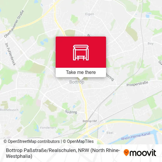 Карта Bottrop Paßstraße/Realschulen