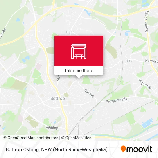Bottrop Ostring map