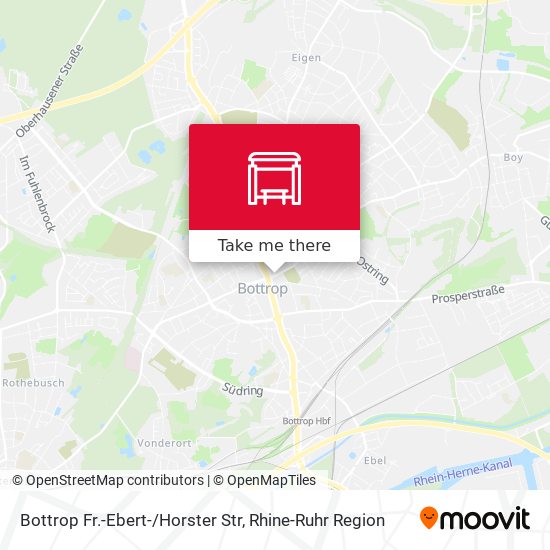 Bottrop Fr.-Ebert-/Horster Str map