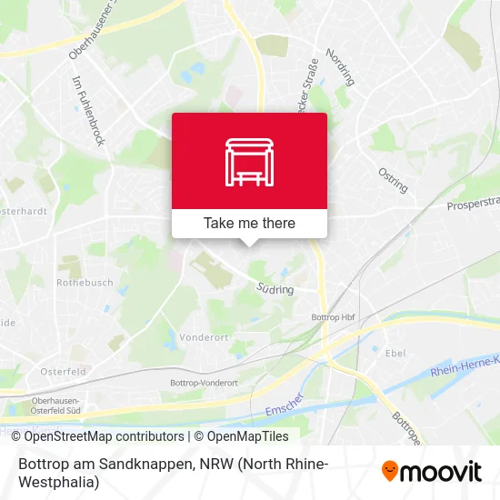 Карта Bottrop am Sandknappen