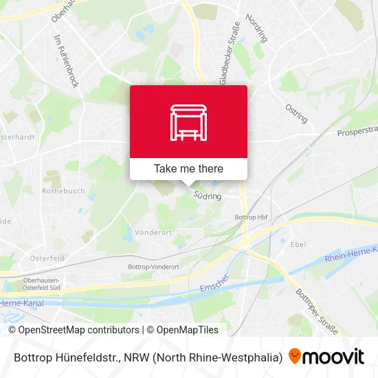 Карта Bottrop Hünefeldstr.