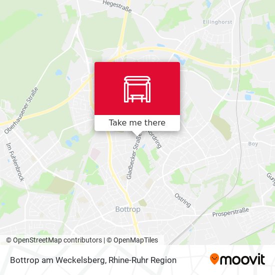 Bottrop am Weckelsberg map