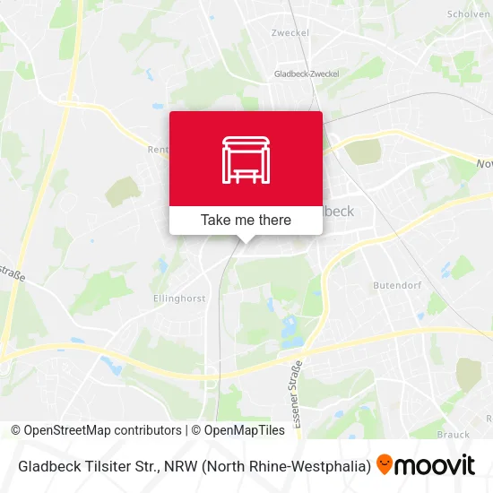 Карта Gladbeck Tilsiter Str.