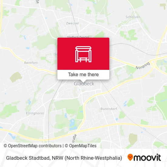 Gladbeck Stadtbad map