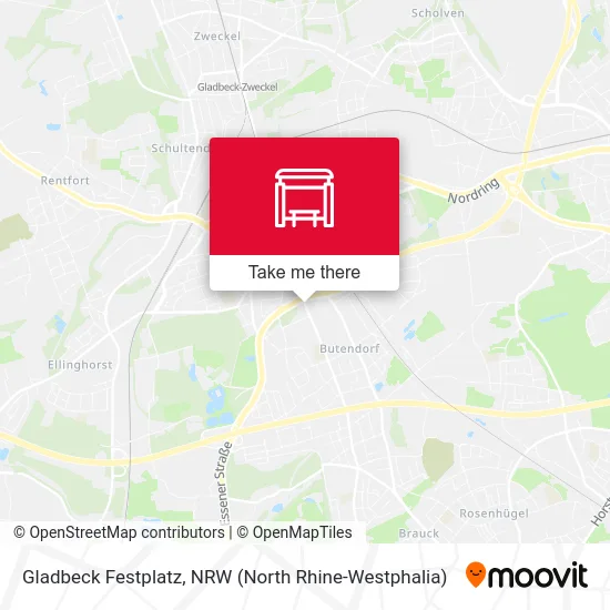 Gladbeck Festplatz map