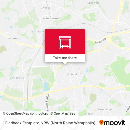 Gladbeck Festplatz map