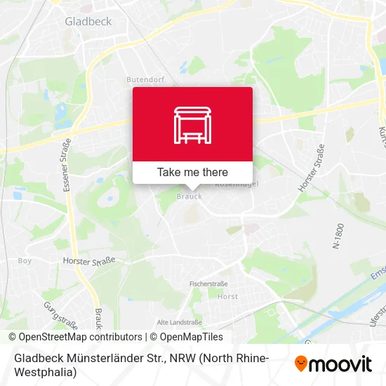 Карта Gladbeck Münsterländer Str.