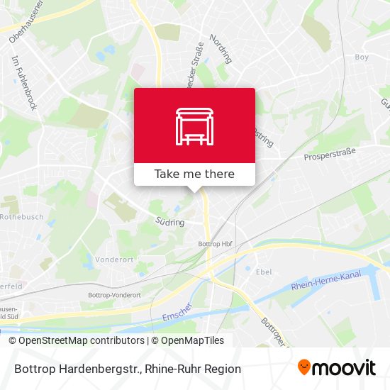 Bottrop Hardenbergstr. map