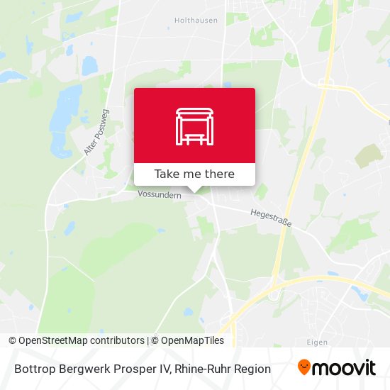 Bottrop Bergwerk Prosper IV map
