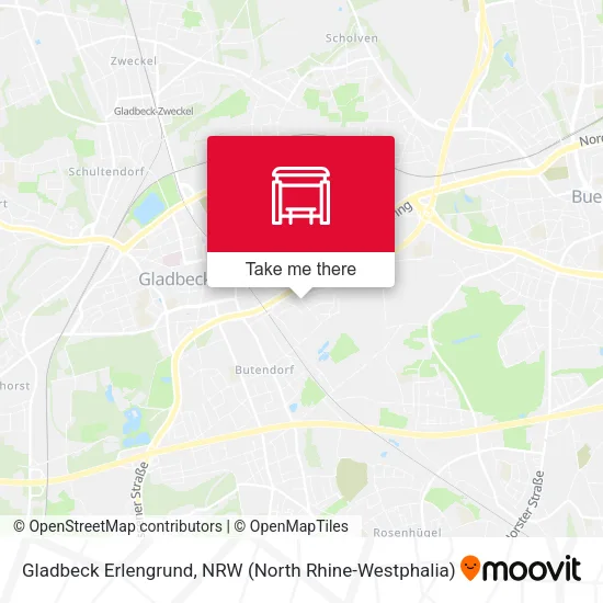 Карта Gladbeck Erlengrund